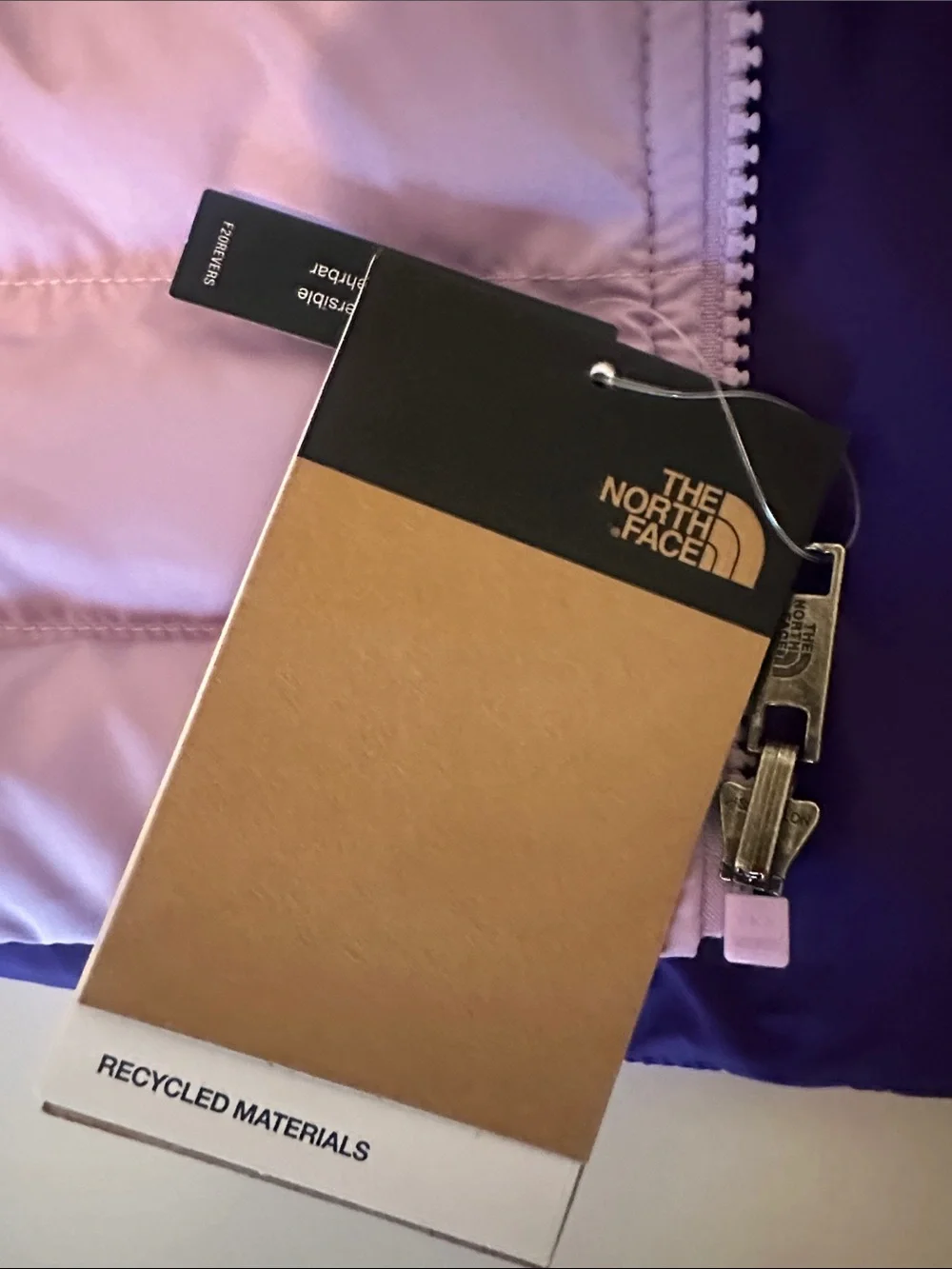 The North Face Kids Lavender Hooded Puffer Jacket